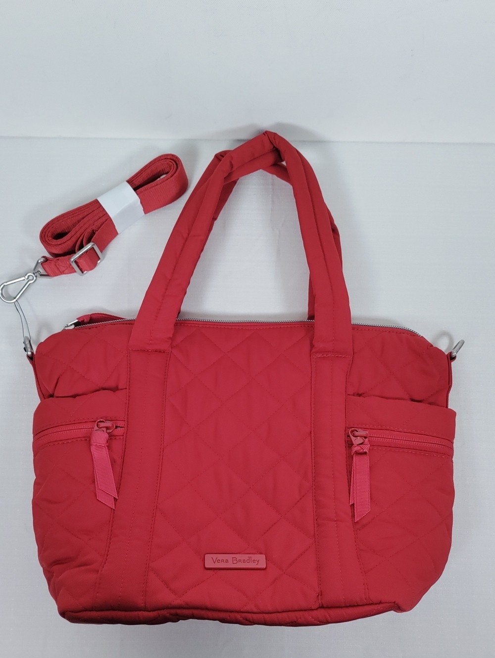 J400 Vera Bradley Small Multi-Strap Tote - Cardinal Red NWT